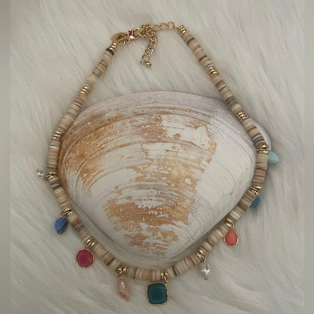 Gold-Tone Mixed Charm Beaded
Statement Necklace, 17" + 3" extender - Picture 8 of 12